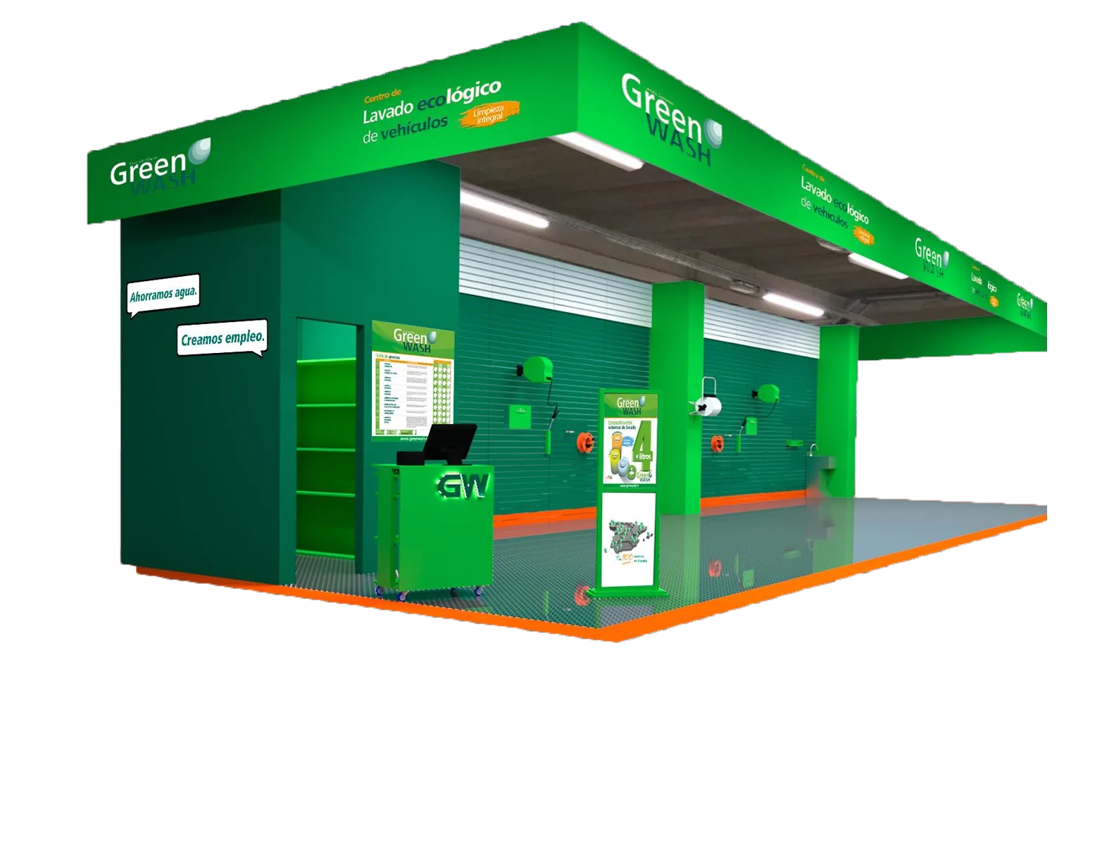 Módulos de autolavado en Panamá Green Wash