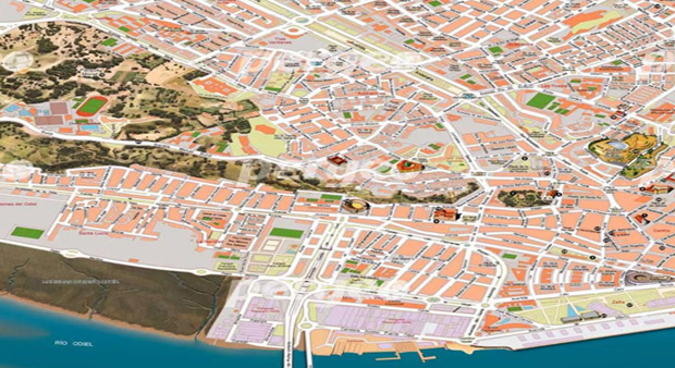 Mapa de análisis de ubicación para centro Green Wash en Panamá